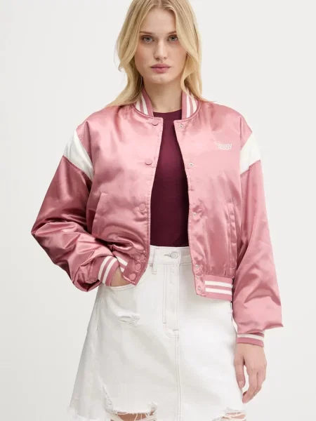 Tommy Jeans Bomber bunda oranžová