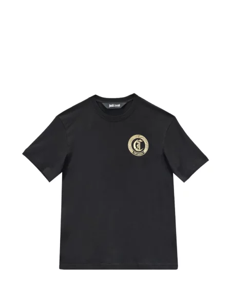 Tricou Just Cavalli cu imagine negru