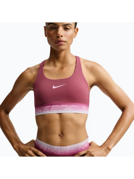 Спортен сутиен Nike Pro pink smoke/pink smoke/pink rise розово