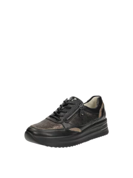 Sneakersy Waldläufer skórzane czarne