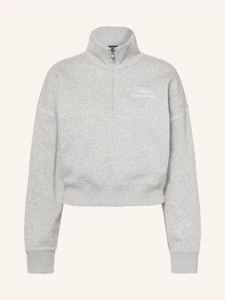 Under Armour Mikina S Límcem Troyer Ua Rival Fleece Script světle šedá