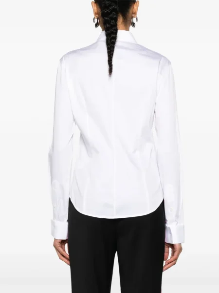Cămașă Helmut Lang clasică din poplin alb