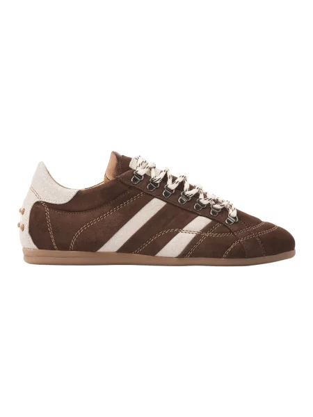 Sneakersy Via Vai skórzane brązowe