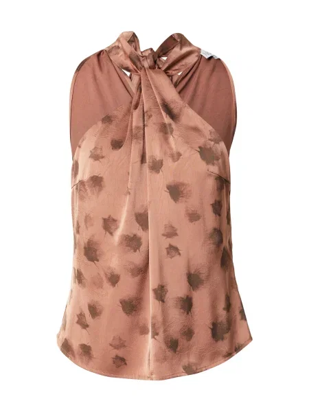 Noella Blúzka Lucinda hnedá / pastelovo červená