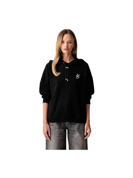 Bluza z kapturem Liu Jo z kapturem czarna