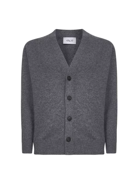 Sweter D4.0 wełniany szary