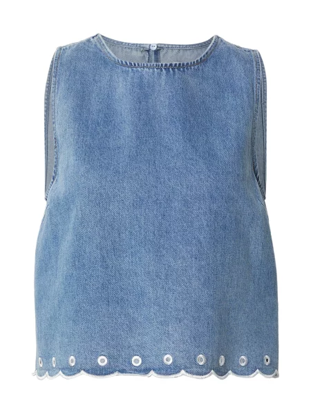 EDITED Tricou Cecelia denim albastru