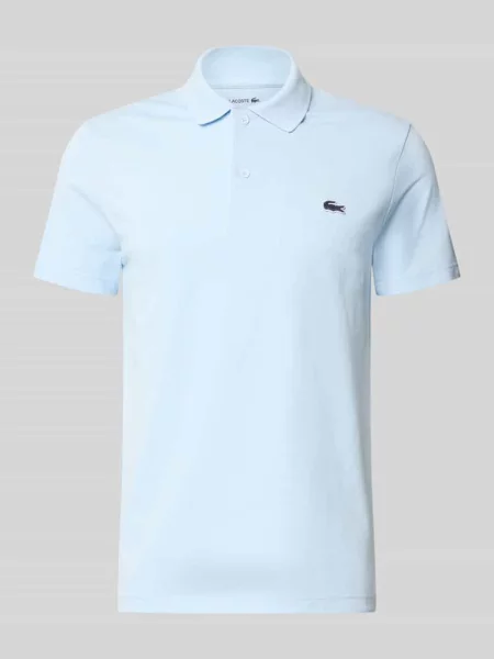 Lacoste koszulka polo Mężczyźni jednolity 5 niebieski