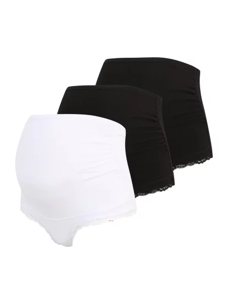 Lindex Maternity Slip negru alb