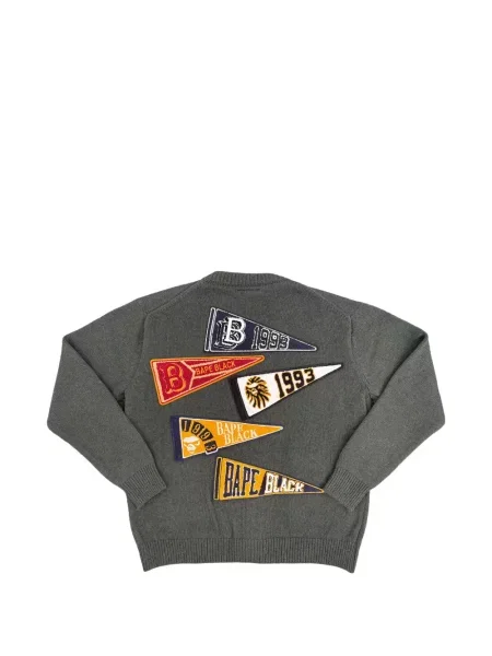 Жилетка Bape Black *a Bathing Ape® с V-образно деколте черно