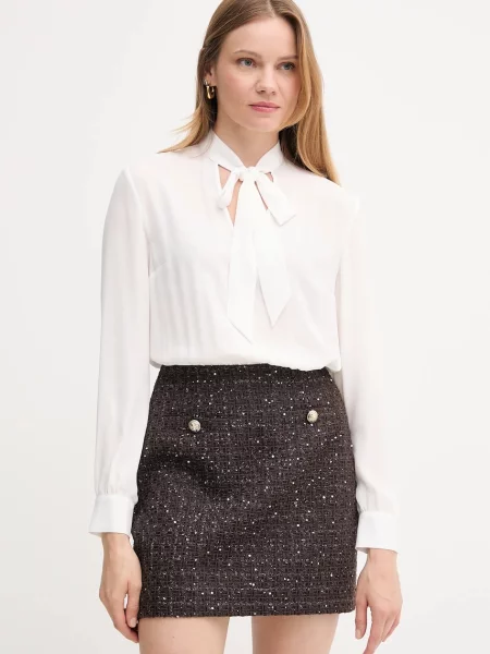 Gaudi rochie din lână mini mulată maro