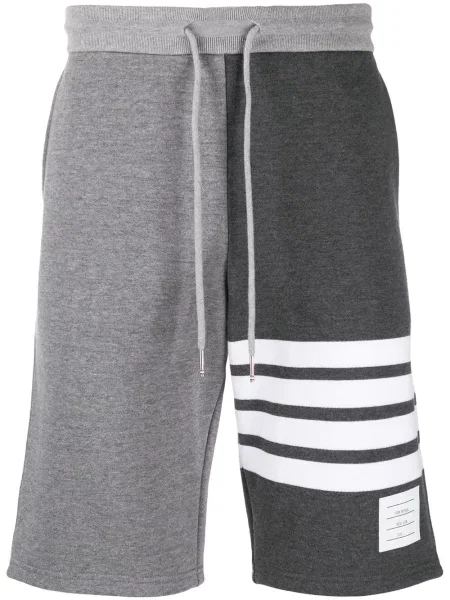 Pantaloni scurți Thom Browne cu dungi gri