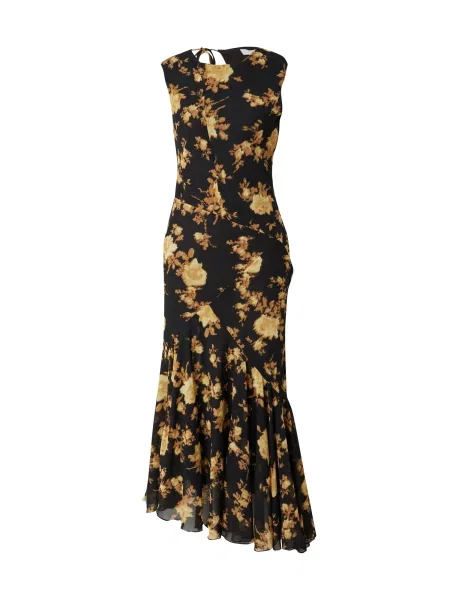TOPSHOP Rochie maro închis / miere galben