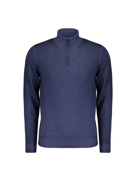 Sweter Moorer wełniany niebieski