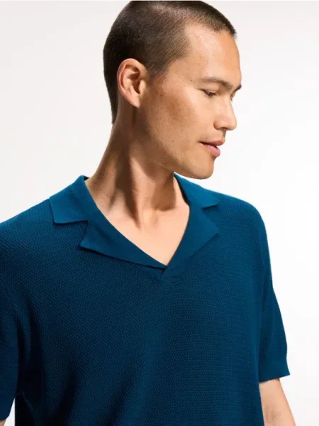 Tricou polo Reserved albastru
