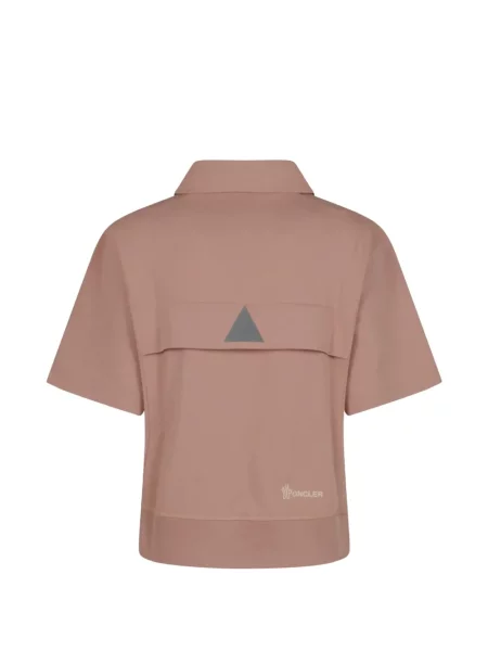 Polo Moncler cu autograf roz