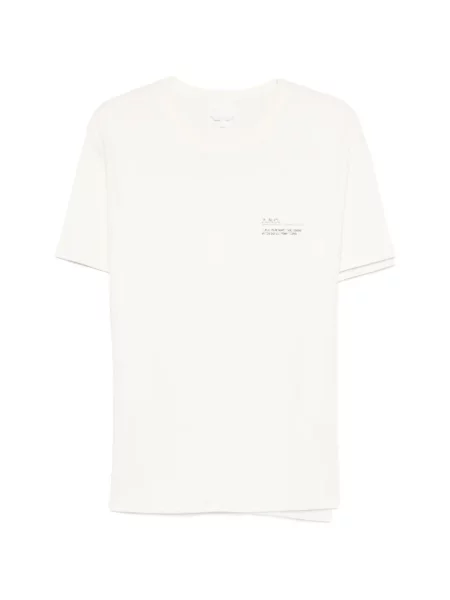 Tricou A.p.c. cu imagine alb