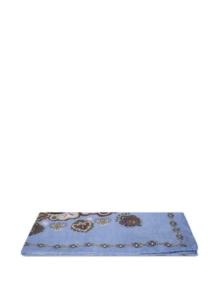 Fular Dell'oglio cu imagine cu model paisley albastru