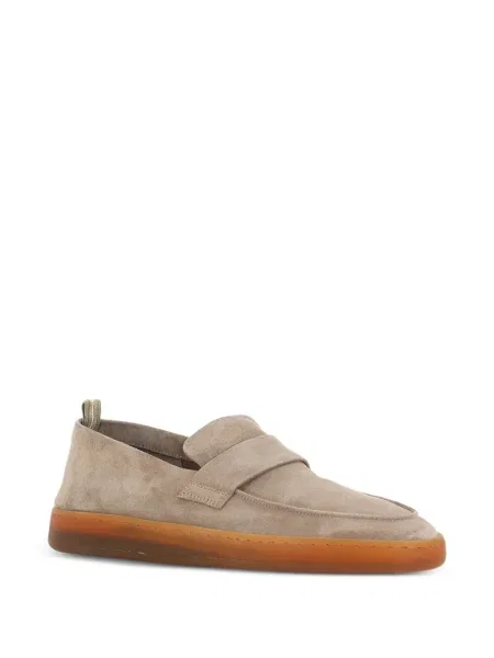 Pantofi loafer Officine Creative din piele de căprioară