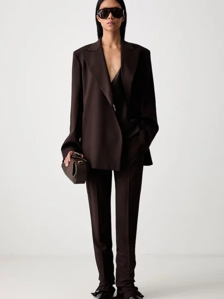 Sportmax Cinta σακάκι με γυναικείο καφέ