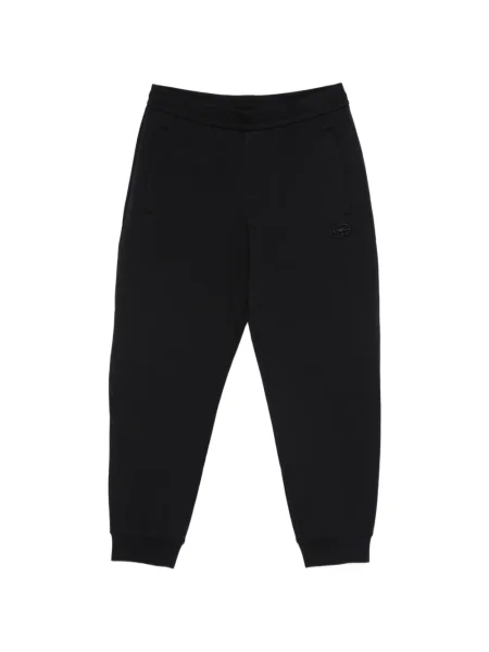 Pantaloni Emporio Armani alergare cu autograf albastru
