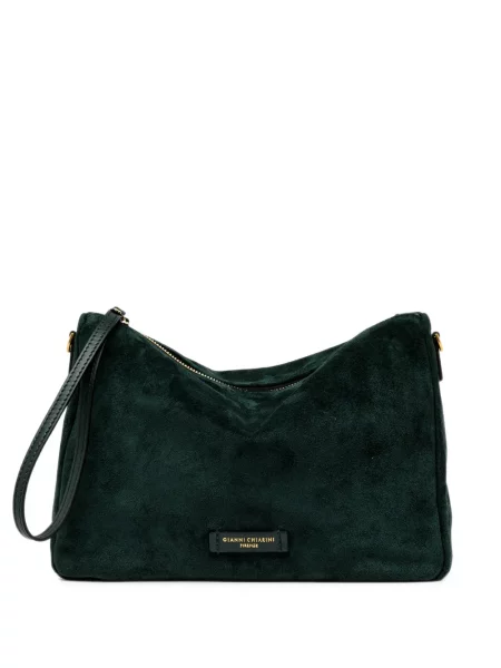 Top Gianni Chiarini din piele de căprioară verde
