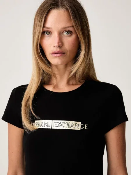 Póló Armani Exchange fekete