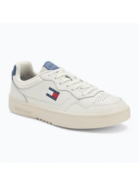 Pantofi bărbați Tommy Jeans Cupsole Leather Ess blue moment albastru