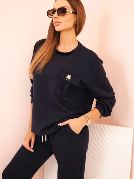 Pantaloni Kesi Włoski albastru