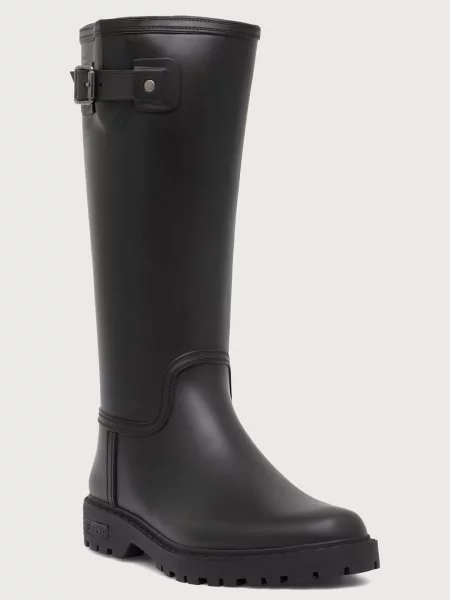 Verbenas cizme Wellington pentru femei GRETA SMOOTH negru