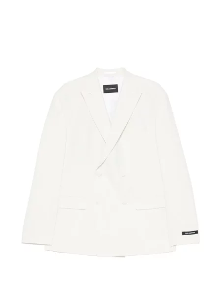 Sacou Karl Lagerfeld cu două rânduri de nasturi alb