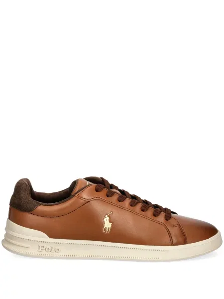 Cizme scurte Polo Ralph Lauren din piele negru