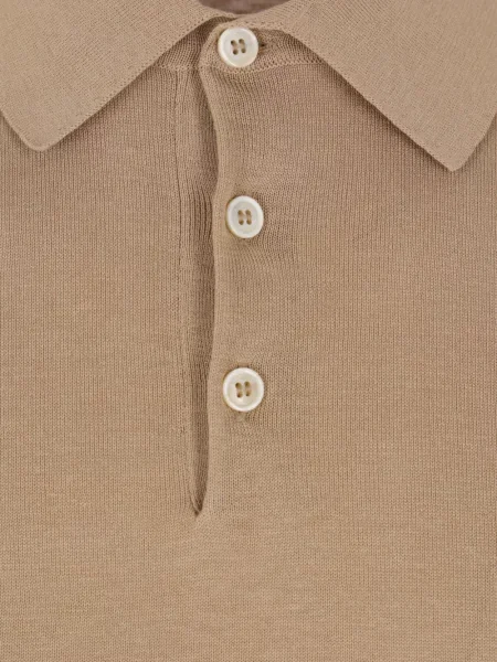 Lung tricou polo Zanone maro
