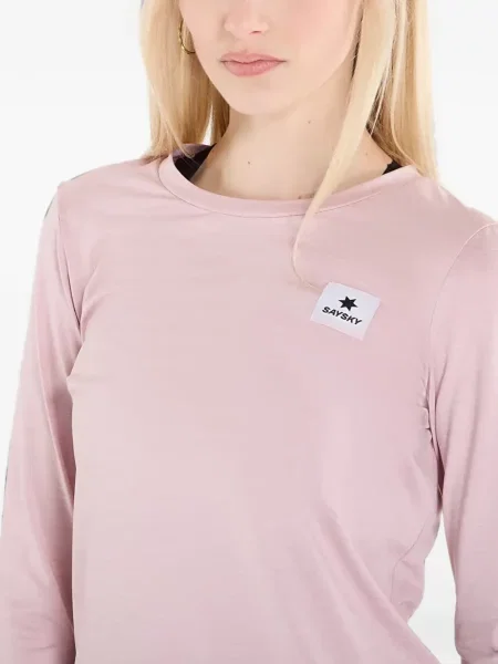 Lung tricou Saysky cu autograf roz