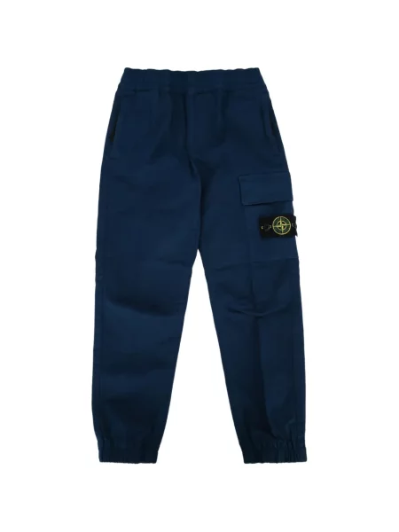 Spodnie cargo dziecięce Stone Island niebieskie