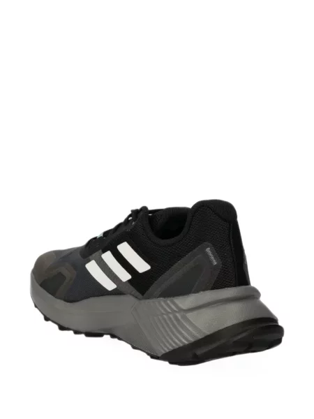 Pantaloni Adidas cu dungi cu platformă cu imagine negru