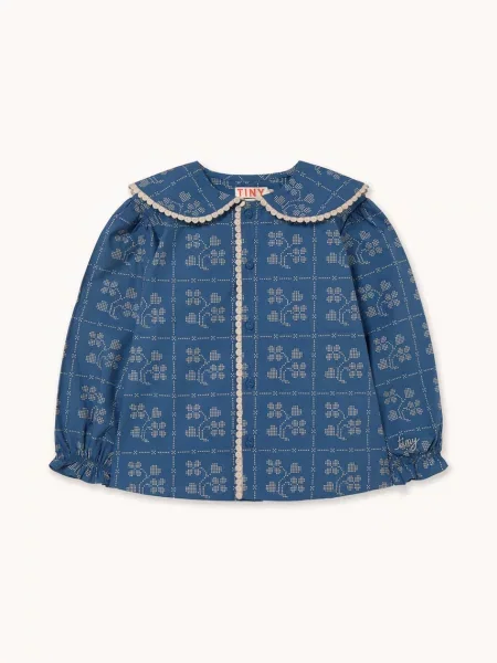 Tinycottons блузка дитяча DOTS FLOWERS BLOUSE