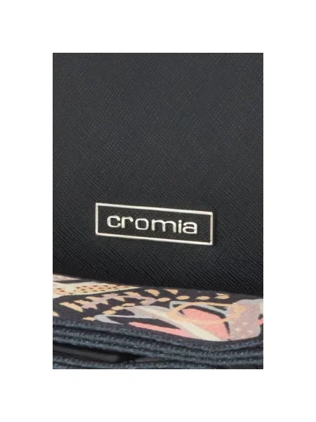 Сумка-півмісяць шкіряна Cromia чорна