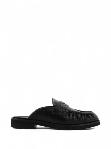 Papuci tip mules Nubikk din piele negru
