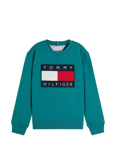 Bluza dziecięca Tommy Hilfiger zielona