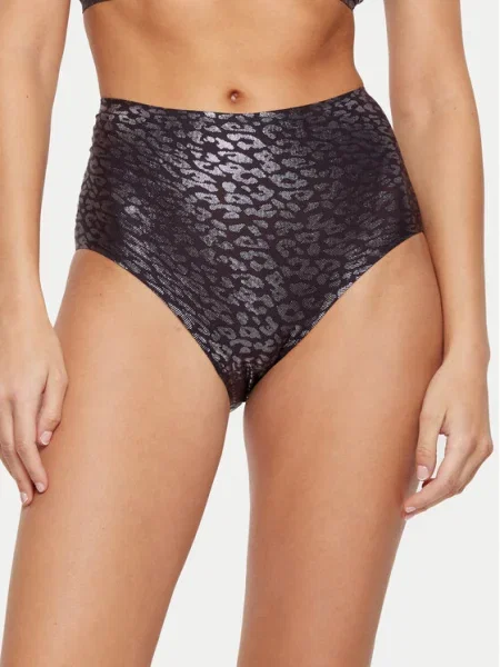 Chantelle Класически бикини с висока талия Soft Stretch Тъмносин сиво