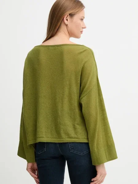 Vlněný svetr United Colors of Benetton dámský zelená
