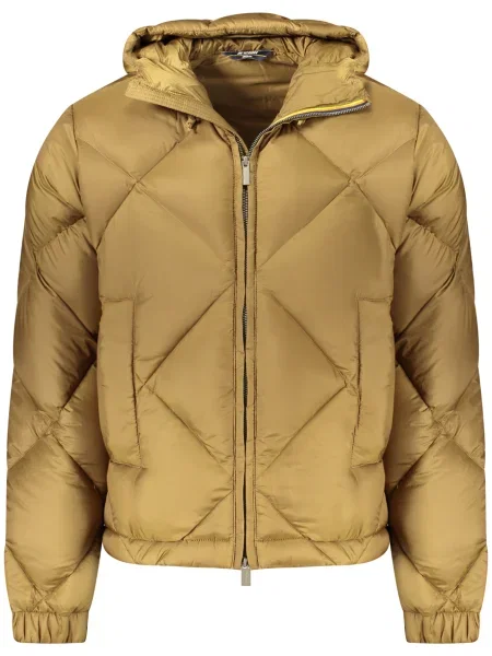 Kurtka puchowa K-way z kapturem zielona