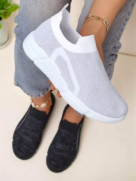 Teniși Resti slip-on alb