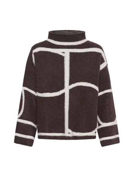 Dzianinowy sweter Soaked In Luxury brązowy
