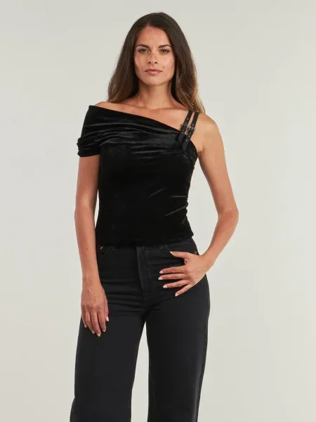 Top Versace Jeans Couture negru