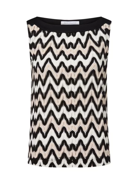 Wielobarwność top Betty & Co biały