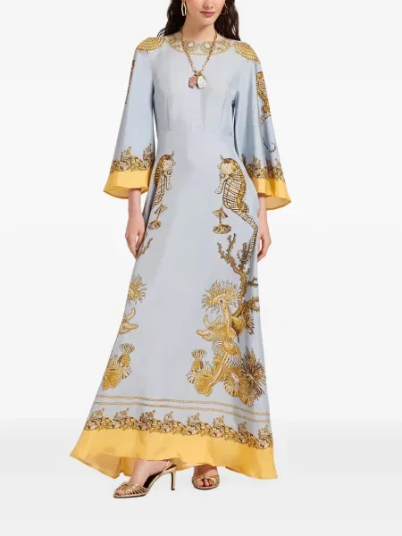 Rochie La Doublej cu imagine albastru