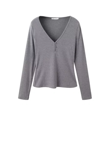 MANGO Tricou PAN' gri