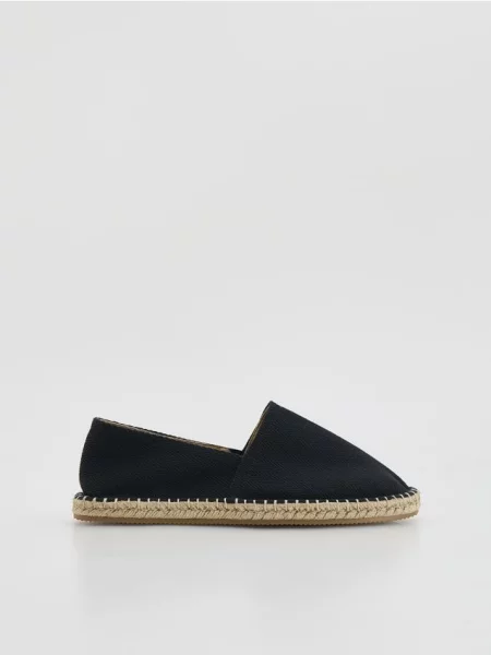 Reserved Espadrile țesute negru